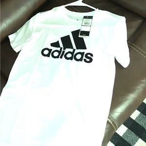 Boys, white adidas size m (10/12)1